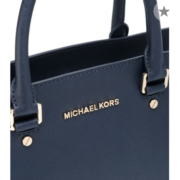 Michael Kors bag handbag shoulder bag totes navy - Picture 5 of 8